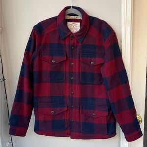 Fat Face Sherpa Flannel Shacket Shirt-Jacket